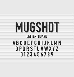 Police Mugshot Font