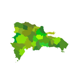 Dominican Republic Map Silhouette