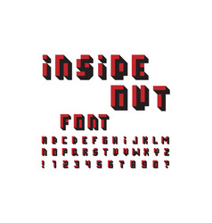 Inside Out Font Alphabet