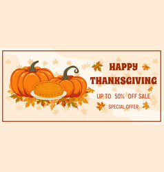 Thanksgiving Sale Background Decorated