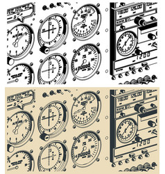 Airplane Control Panel Close Up