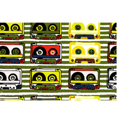 Cassettes Seamless Pattern