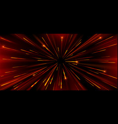 High Speed Warp Of Red Light With Radial Burst