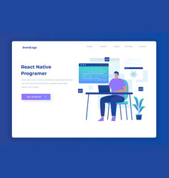 React Native Programmer Landing Page Concept