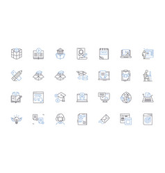 Mind Expansion Line Icons Collection Awakening