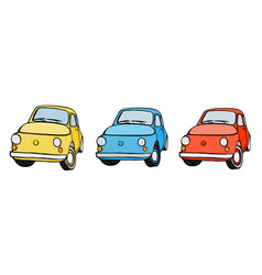 set with cars vector image