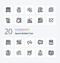 20 Chat Line Icon Pack Like Test Study Atoms