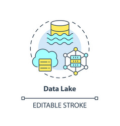 Data Lake Concept Icon