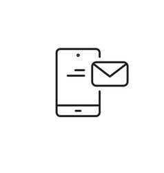 Email Send Line Icon Electronic Letter Web