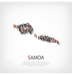 People Map Country Samoa