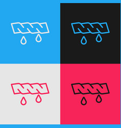 Pop Art Line Squeeze Clothes Icon Isolated