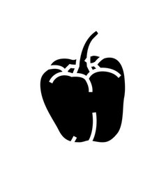 Red Pepper Glyph Icon