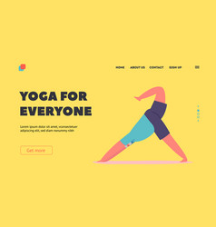 Yoga For Everyone Landing Page Template Old Man