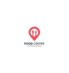 Food Center Logo Design Collection With Pin