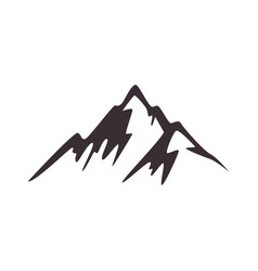 Mountain Isolated Vintage Logo Design Image