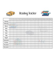 Reading Tracker Template For Kids Books