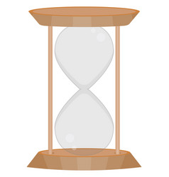 Empty Hourglass On A White Background