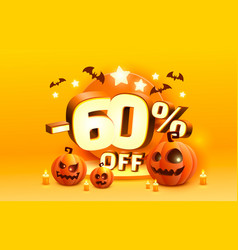 Halloween Special 60 Off Sale Banner Promotion