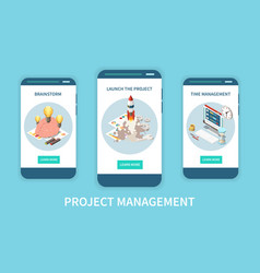 Project Management Vertical Banners