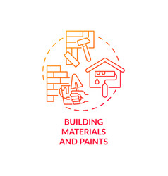 Building Materials And Paints Concept Icon