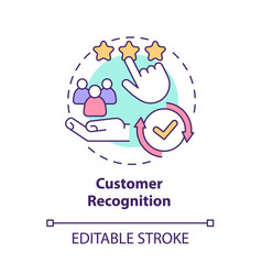 Customer Recognition Concept Icon