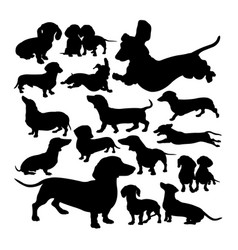 Chihuahua dog animal silhouettes Royalty Free Vector Image