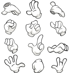 Hands cartoon Royalty Free Vector Image - VectorStock