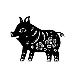 Chinese Zodiac New Year Sign Pig Traditional