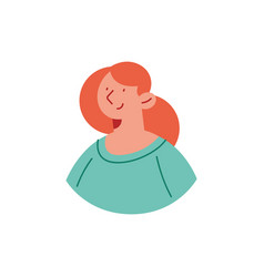 Redhead Woman Profile Style