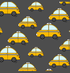 Cartoon Nyc Taxi Pattern Cute Yellow Cab Cars