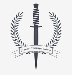 Crossed Daggers Combat Knives Emblem