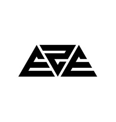 Eze Triangle Letter Logo Design With Triangle