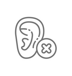 Hearing Loss Bad Test Line Icon