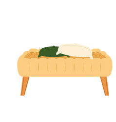 Isolated Colored Couch Sketch Icon With Pillows