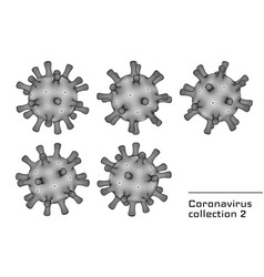 Set Of 3d Coronavirus Signs Or Icons