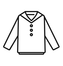 Boy Shirt Icon Outline School Uniform