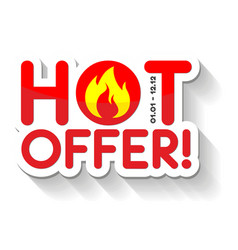 Hot Offer Sticker