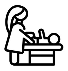 Baby Care Icon Outline Childcare Education