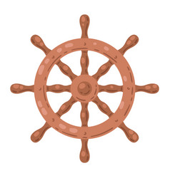 Ship Steering Wheel Nautical Icon