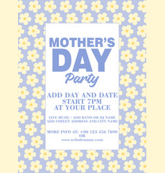 Mothers Day Party Poster Flyer Design