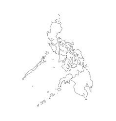 Philippines Map Black and White Vector Images (90)