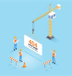 Construction Crane Hanging 404 Error Page