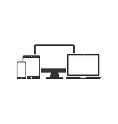 Monitor Phone And Tablet Icon Template