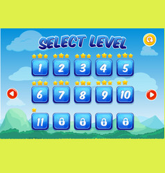 Colorful Level Selection Screen