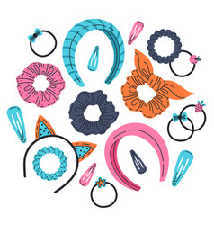 Hand Drawn Hair Accessories Female Hair Hoops