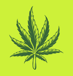 Kush Leaf Simple Logo