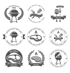 Barbecue Party And Grill Party Emblems