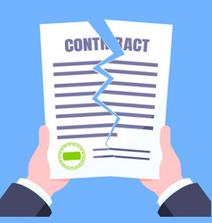 Contract Cancellation Business Concept