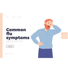 Common Flu Symptoms Medical Online Service Landing