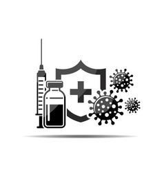 Hygiene Vaccine Shield Icon